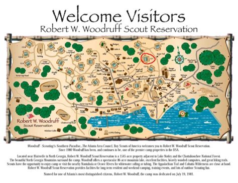 Troop 200 Summer Camp 2013: Woodruff map