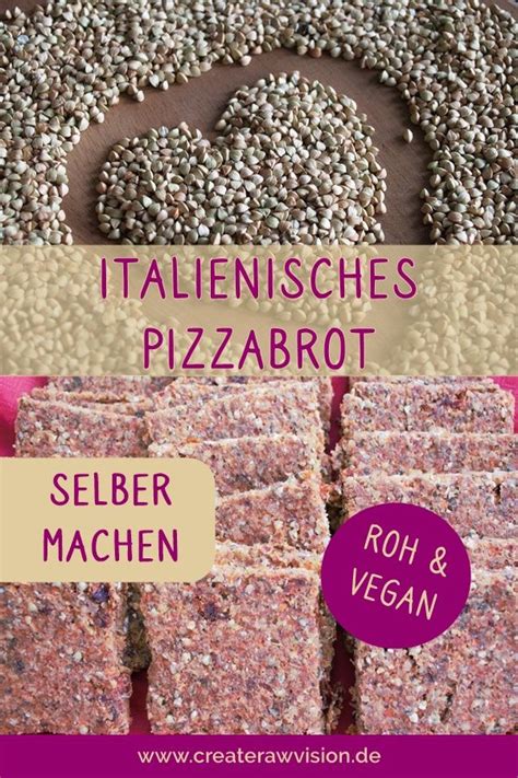 Italienisches Pizza Rohkostbrot Glutenfrei Vegan CreateRawVision