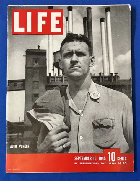 1945 LIFE MAGAZINE WORLD WAR II FORD AUTO WORKER GENERAL DOUGLAS