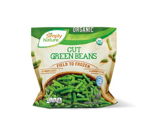 Organic Cut Green Beans Or Mixed Vegetables Simply Nature Aldi Us