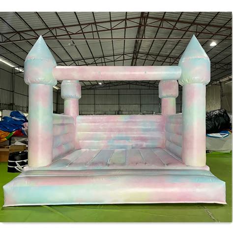 Wholesale Commercial Tie Dye Wedding Bounce House Inflatable Jumper