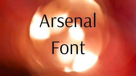 Arsenal Font Free Download