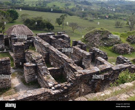 Ruins Of The Archaeological Site Of Tonina A Mayan Palace Complex In