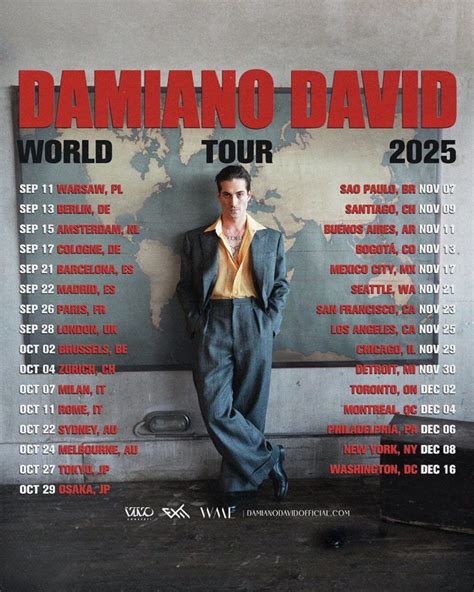 Måneskinのdamiano David、ワールド・ツアーで2025年10月来日決定 Punkloid