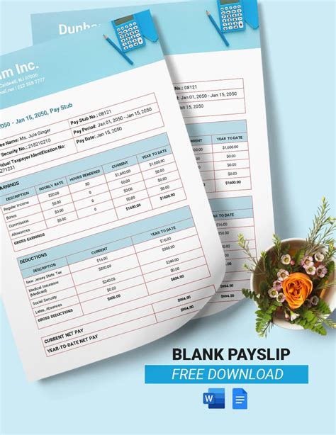 Payslip Templates in Word - FREE Download | Template.net