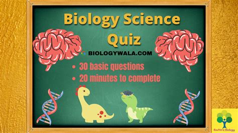 Basic Biology Science Quiz 30 Questions Test Your Knowledge