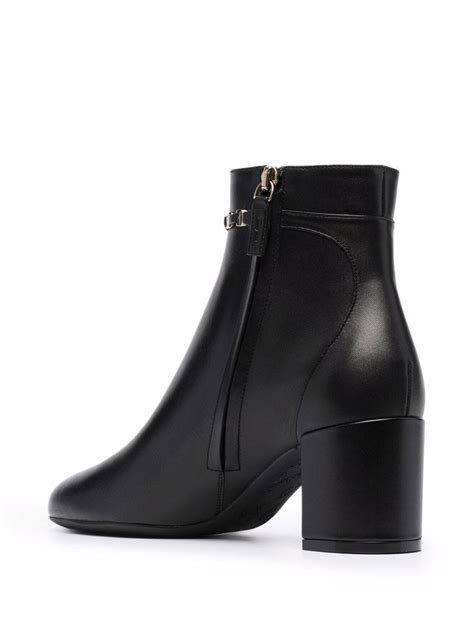 Ferragamo Vara Bow Strap Mm Boots Black Farfetch Uk