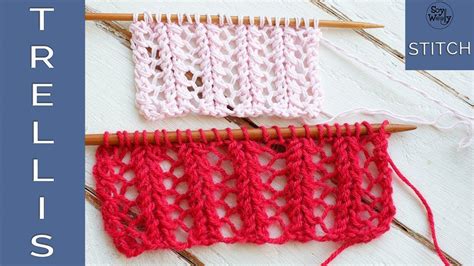 Trellis Stitch How To Knit Lace Step By Step So Woolly Lace