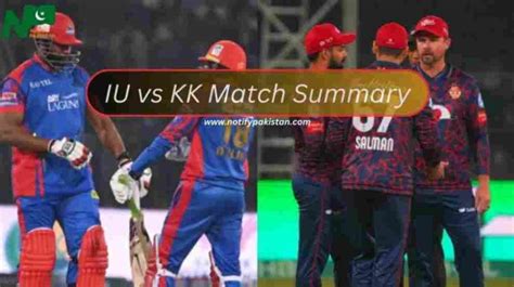 Psl Iu Vs Kk Match Islamabad United Outplays Karachi Kings In