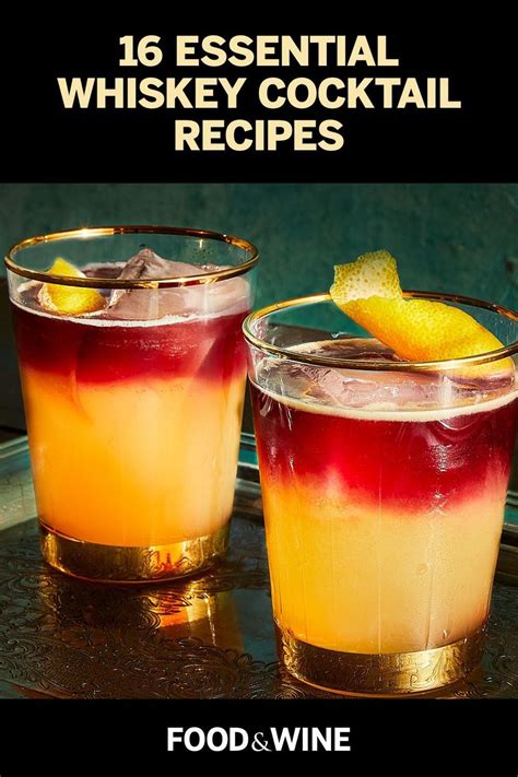 21 Whiskey Cocktail Recipes for Every Enthusiast | Cocktail recipes ...