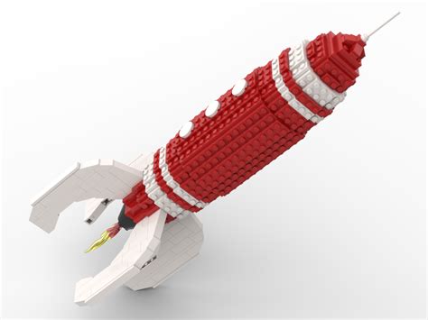 Lego Moc Retro Rocket By Benstephenson Rebrickable Build With Lego