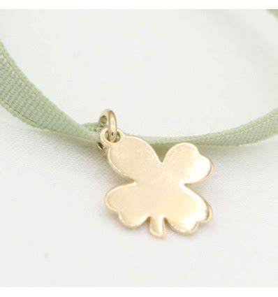 Bracelet personnalisé élastique trèfle saint patrick