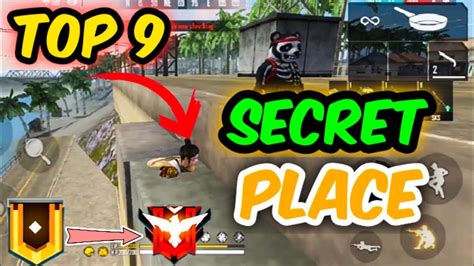 Top 9 Secret Hidden Places In Free Fire New Hidden Places In Free