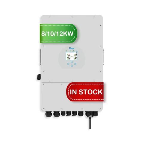 Deye Inverter EU 8000W 3 Phase Grid Tie Pure Sin Wave Hybrid Solar