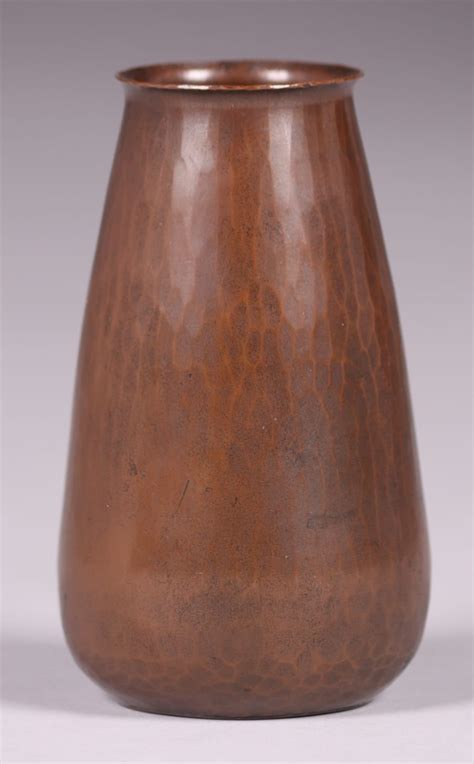 Roycroft Hammered Copper 4 5 H Vase California Historical Design