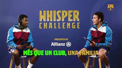 Eric García y Ansu Fati demuestran su buen rollo en el Whisper