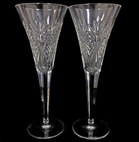 Lot Waterford Crystal Millennium Toasting Flutes