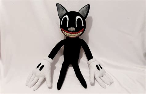 cartoon cat horror trevor henderson premium handgemaakte knuffel