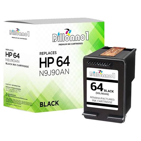 Hp 64 Black Replacement Ink Cartridges For Envy 6200 7100 7800 Series Ebay