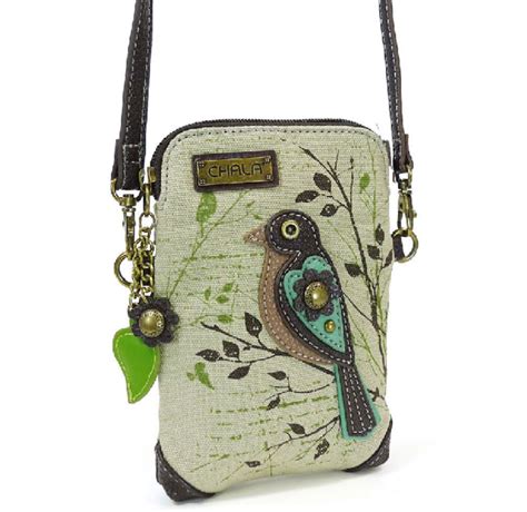 Charming Chala Song Bird On A Branch Cell Phone Purse Mini Crossbody