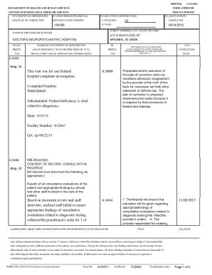 Fillable Online In Substantiated Federal Deficiency Fax Email