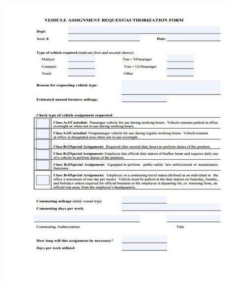 Free 14 Vehicle Authorization Forms In Pdf Ms Word