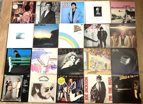 Bulk Lot Vinyl Lp Records Sting Elton Billy Joel Joe Jackson Abba