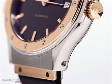 Hublot Classic Fusion Ref 1915ne107 18k Rose Gold Stainless Steel Box