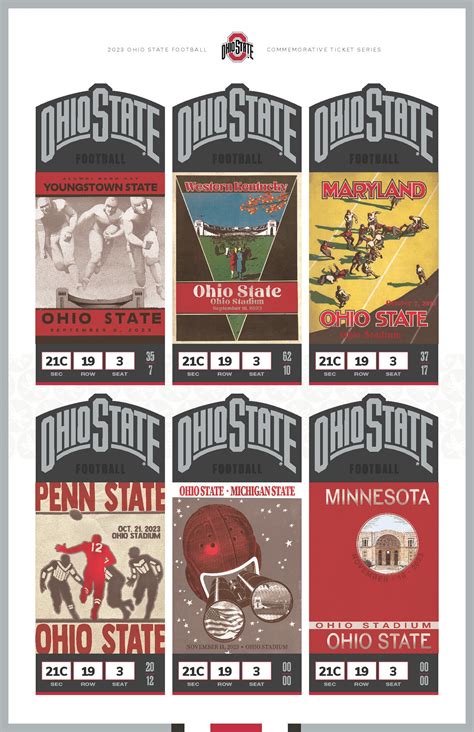 2023 Ohio State Football Commemorative Ticket Poster - Stub-e