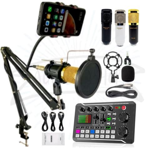 Jual PROMO PAKET KOMPLIT REKAMAN MIC CONDENSER BM 800 STAND MIC PRO