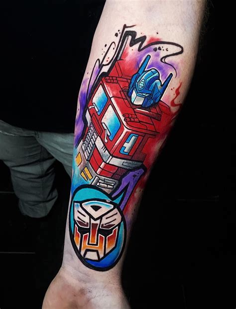 Optimus Prime Logo Tattoo