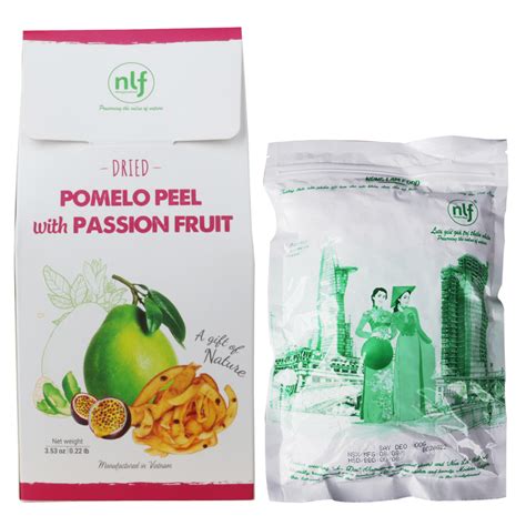 Dried pomelo peel with passion fruit Nonglamfood 100g