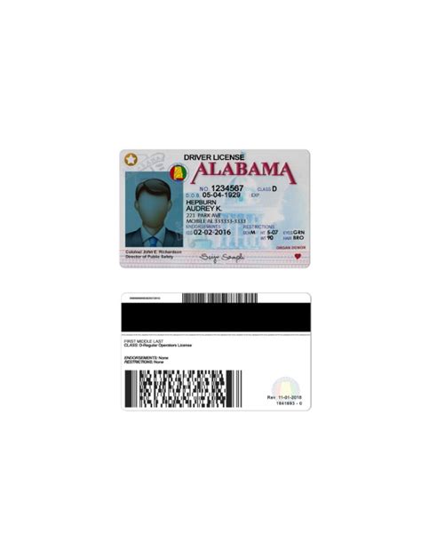 Alabama Driver License PSD Template | E-Gift Card Store BD