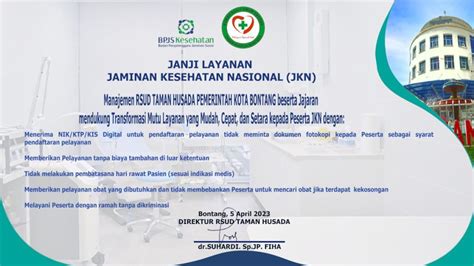 Janji Layanan Jkn Rsud Taman Husada Bontang