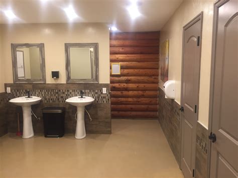 New Bathhouse With Private Stalls At The Bear Laketrail Side Journey