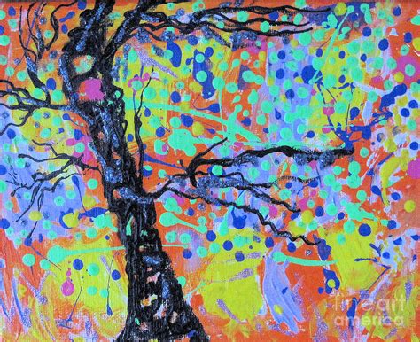 Abstract Tree 2 Painting By Sandy Deluca Fine Art America