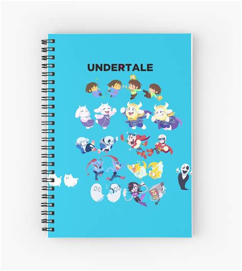 Undertale Spiral Notebook By Mirrorredge Redbubble