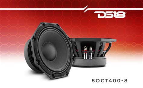 Ds18 8oct400 8 Pro 8 Octagon Mid Range Loudspeaker 800 Watts Max Power 400 Watts