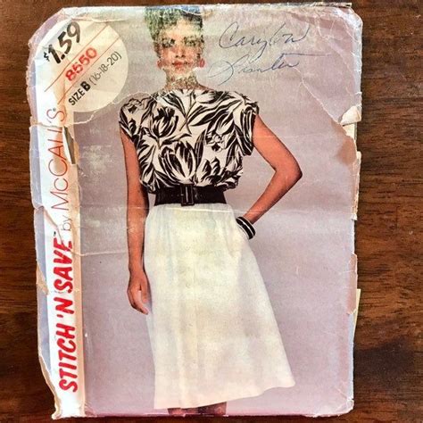 Mccalls Misses Blouse And Skirt Pattern Bateau Modest Etsy