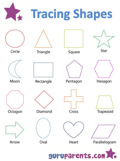 Shapes Worksheets And Flashcards Guruparents