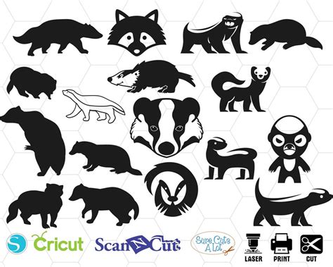 Badgers Svg Svg Files For Cricut Badger Clipart Svg For Silhouette