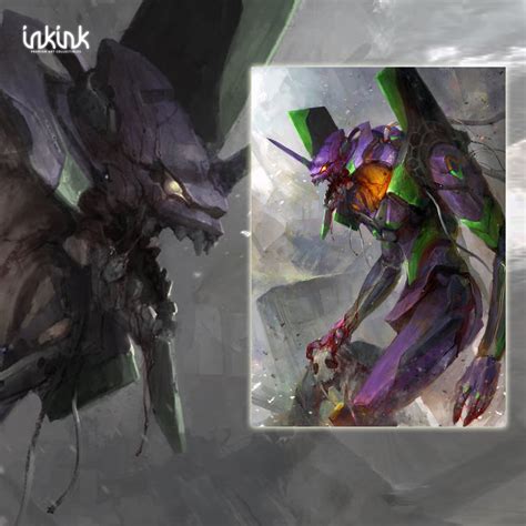 Neon Genesis Evangelion Unit-01 - Berserk Mode Giclee Art Print ...