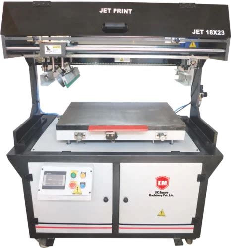 Semi Automatic Color Coated Jet Screen Printing Machine For Industrial