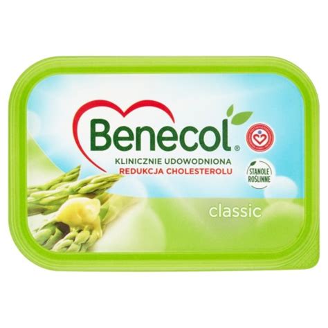 Benecol Classic Margaryna Ro Linna Z Dodatkiem Stanoli Ro Linnych G