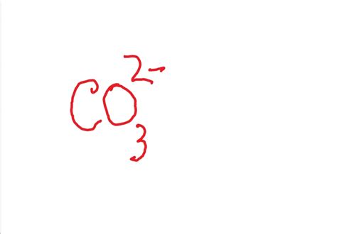 What is the carbonate formula?