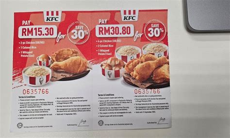 Kfc Food Voucher Tickets Vouchers Vouchers On Carousell