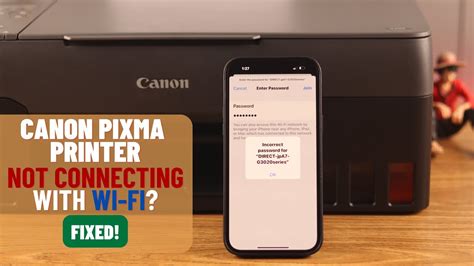 Canon Pixma Printer Not Connecting With Wi Fi Fixed Youtube