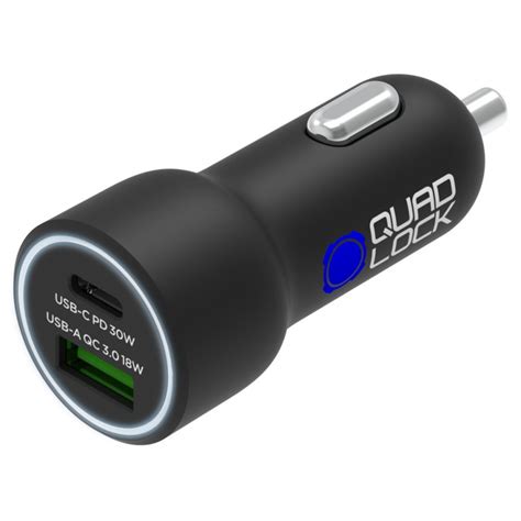 Quad Lock Dual Usb V Car Charger Cigaretov Usb Napaje Usb A Motosp