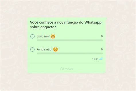 Whatsapp Libera Função Enquete Para Usuários Aprenda Como Usar