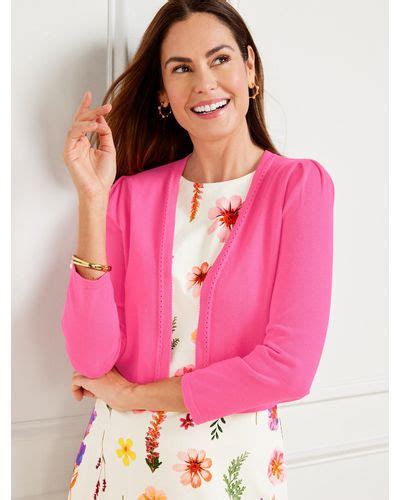 Pink Talbots Jackets For Women Lyst